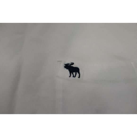 Abercrombie & Fitch Muscle Fit Tee Shirt Long Sleeve White Boys Size 2XL XXL - Picture 9 of 12